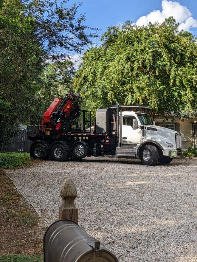 Truck specialized for tree removal